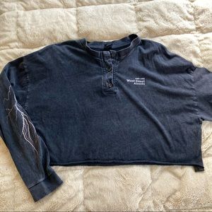 Urban Outfitters Cropped Long Sleeve T-shirt